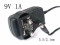 Ktec KSAS0100900010HK AC Adapter- Laptop 9V 1A, Barrel 5.5/2.1mm, UK 3-pin Plug 