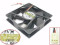 AVC R1225B12H Server - Fyrkant Fläkt sq120x120x25, 3 kablar, 12V 0,45A 